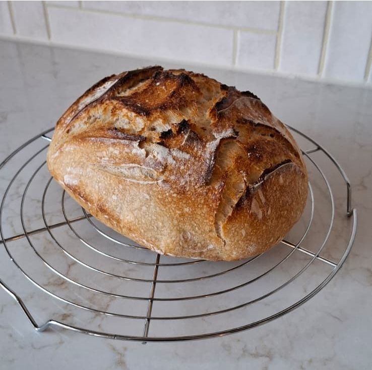 zuurdesembrood met tarwe