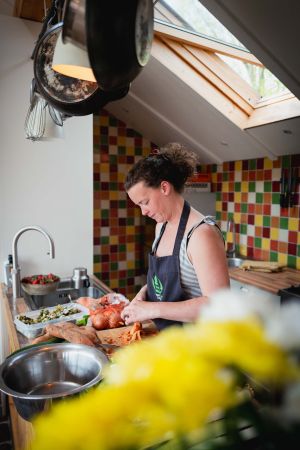 Iris in de keuken